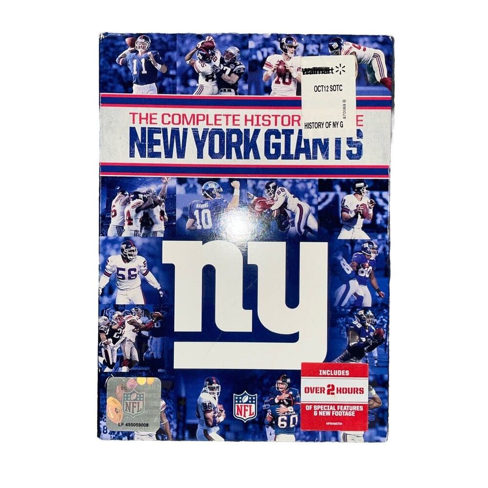 NFL Films: The Complete History of the New York Giants DVD, SLEEVE-COVER